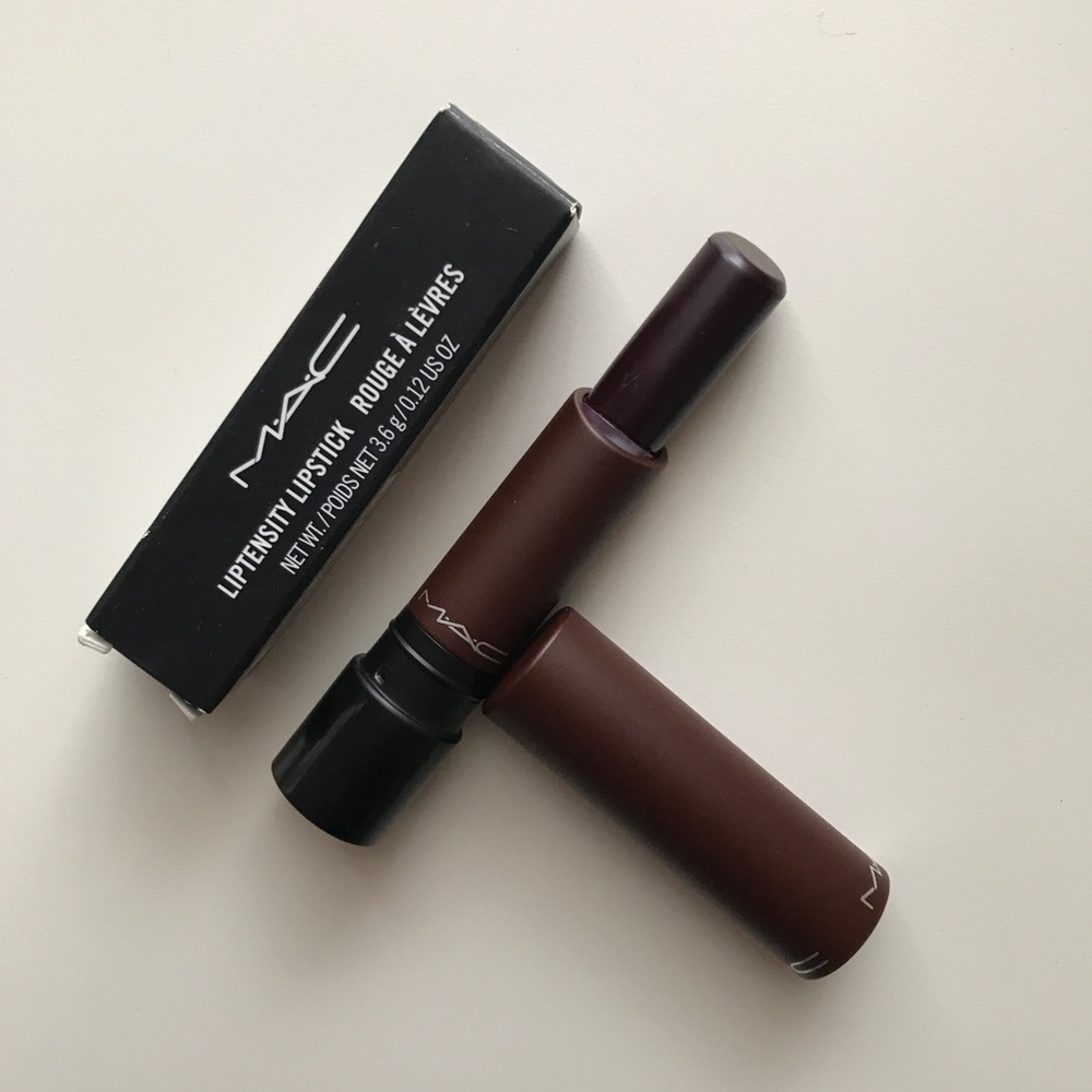 MAC Cosmetics Liptensity lipstick “Burnt Violet”
